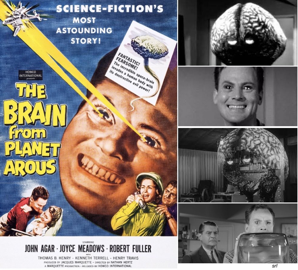 SaveRedlandLibr's tweet photo. 12noon TODAY on @TalkingPicsTV
The 1957 #SciFi film🎥 “The Brain from Planet Arous” directed by #NathanHJuran (as #NathanHertz) & written by #RayBuffum
🌟#JohnAgar #JoyceMeadows #RobertFuller #ThomasBrowneHenry #KennethTerrell #HenryTravis https://t.co/ZYI8YNNMzI