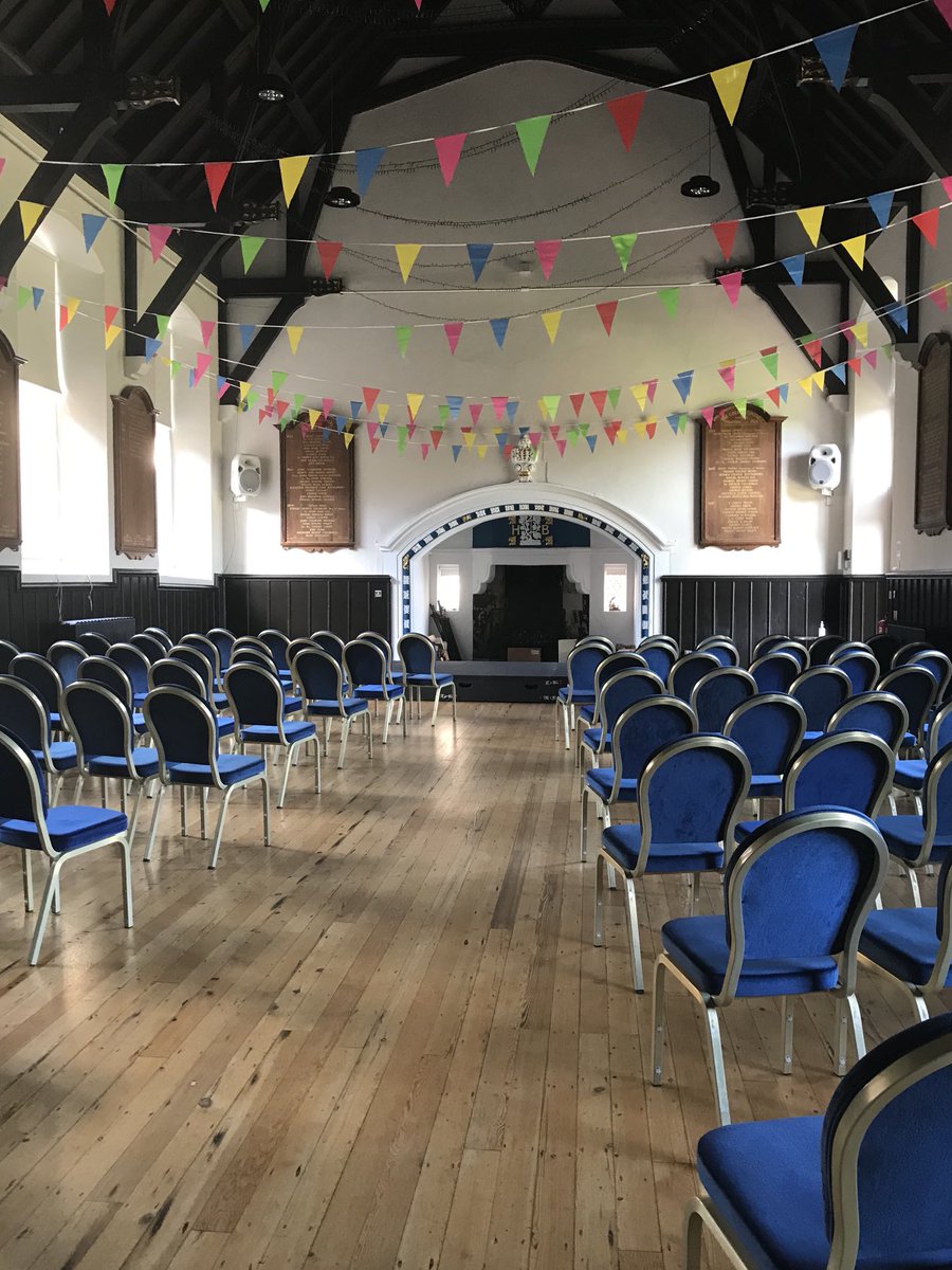 The stage is set for tonight’s concert at the Great Hospital. It’s a sellout!