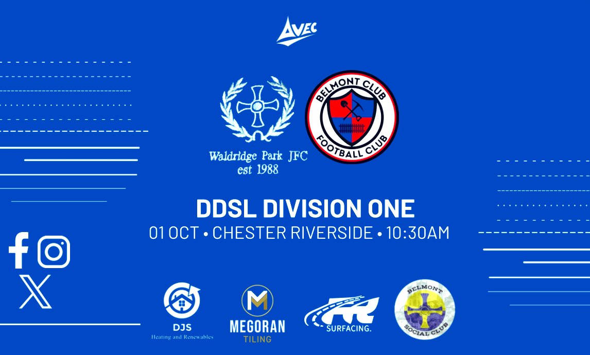 League action for us tomorrow morning in Chester Le Street 🫡

🆚 Chester Waldridge 
🏠 Chester Riverside, DH3 3QR
⏰ 10:30AM

#UTB | 🟦🟥