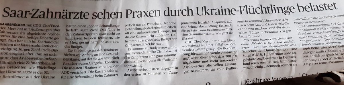 Merz hat Recht. #Fluechtlinge