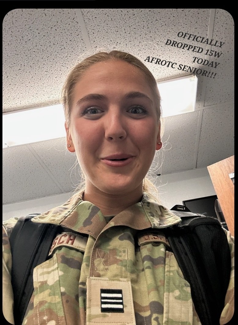 KirschVada's tweet photo. Today the senior cadets at Det 220 received AFSC drops... Its Official... I am so excited to commision as an Air Force Weather and Environmental Sciences Officer!! https://t.co/zImmpArJvF