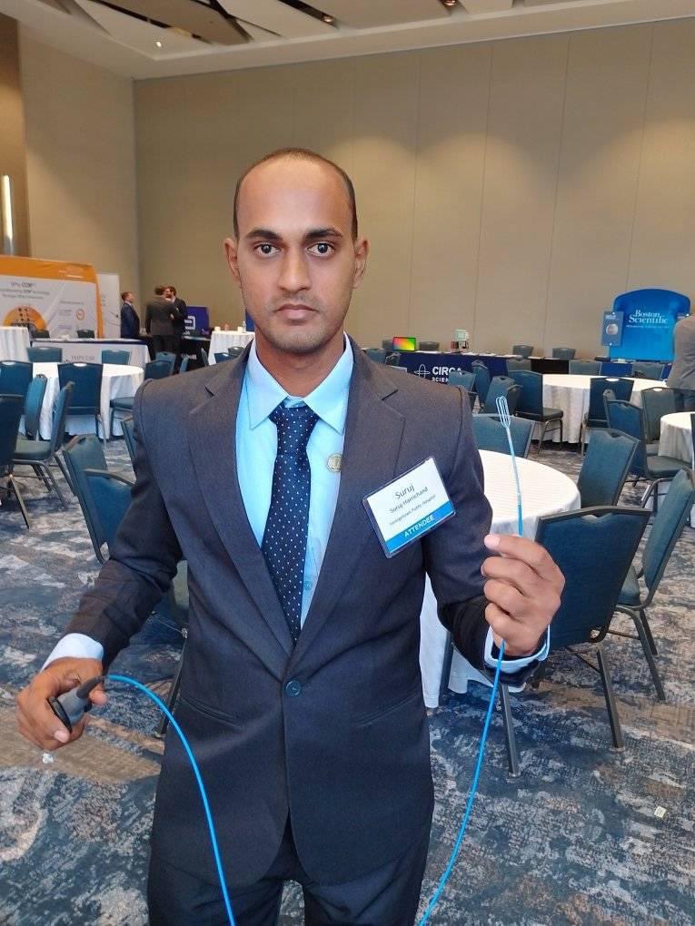 RadToTheBone592's tweet photo. If you’re at the @CleClinicHVTI #GlobalEPSummit2023 please say hi to my colleague from Guyana- Dr Suruj Harrichand.
This is the first time a cardiologist from Guyana is attending this summit 🫀🇬🇾 https://t.co/cwuK2JwCi9