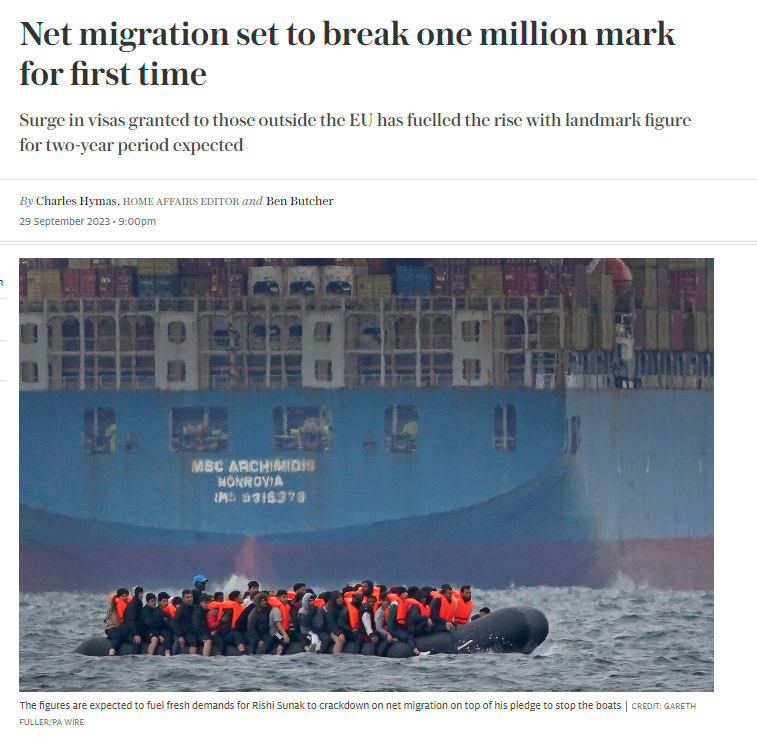 NeilUKIP's tweet image. BREAKING NEWS! New figures show net migration to exceed one million mark for first time ever. This is nothing short of an invasion. We are being out-numbered and those who keep voting #LibLabCon + Green are responsible for that. 

Say NO to open door immigration. #VoteUKIP