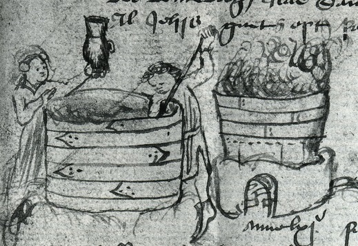 フランスは、ビールよりもワインという印象が強い。その傾向は中世にもあったようで、「パリの住人の日記」1428年8月には、ソールズベリー伯がオルレアン攻略を目指して進軍する道中ワインの徴発を行ったためワイン相場が高騰し、やむなくビール醸造を行う者が多く出たという。