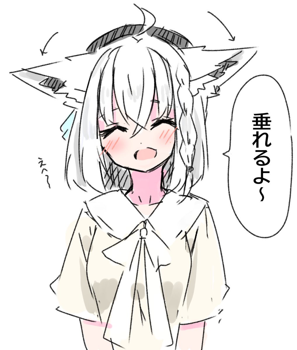 安定の白上率です #今月描いた絵を晒そう