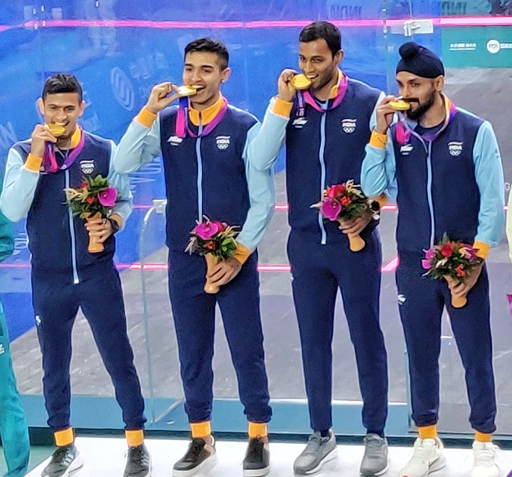 India win gold medal beating Pakistan in a Squash thriller Final in Asian Games 2023.
#Squash #AsianGames2022 #PAKvsNZ #INDvENG #CricketWorldCup #WorldCup2023 
#Guwahati #GoldforIndia #Fukrey3
#TheVaccineWar