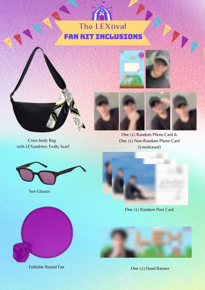 lexandritesofc's tweet photo. The LEXtival FAN KIT INCLUSIONS🎡

Registration Fee is 250php only (with Fan Kit Inclusions)💕 There is no minimum purchase order in the venue. ☺️

Registration will start tomorrow — Oct. 1, 2023

#TheLEXtival
@eclipse_lexx #EclipseLEX https://t.co/jHT7UBawoo