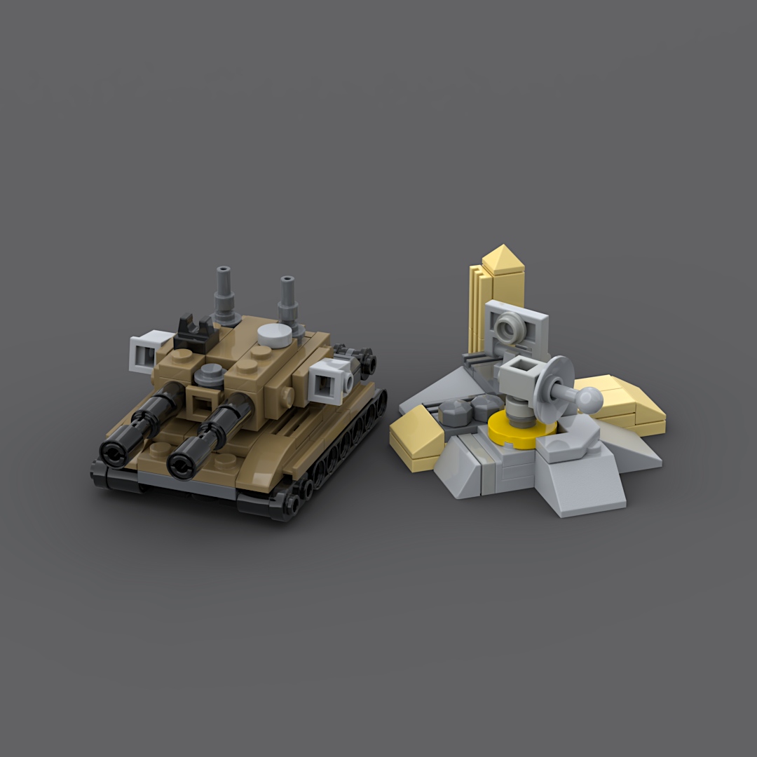 BrickBoySteve1's tweet photo. GDI Powerhouses - Mammoth & Ion Cannon. Upgraded builds from the 2020 versions. #CommandAndConquer #lego #afol #legomoc #legomocs #legomocer #legomocbuilder #legomicro #legomicrobuild #microbuild #minilego #retrogaming #retrogame #Mammoth #GDI https://t.co/hWybwFL6AS