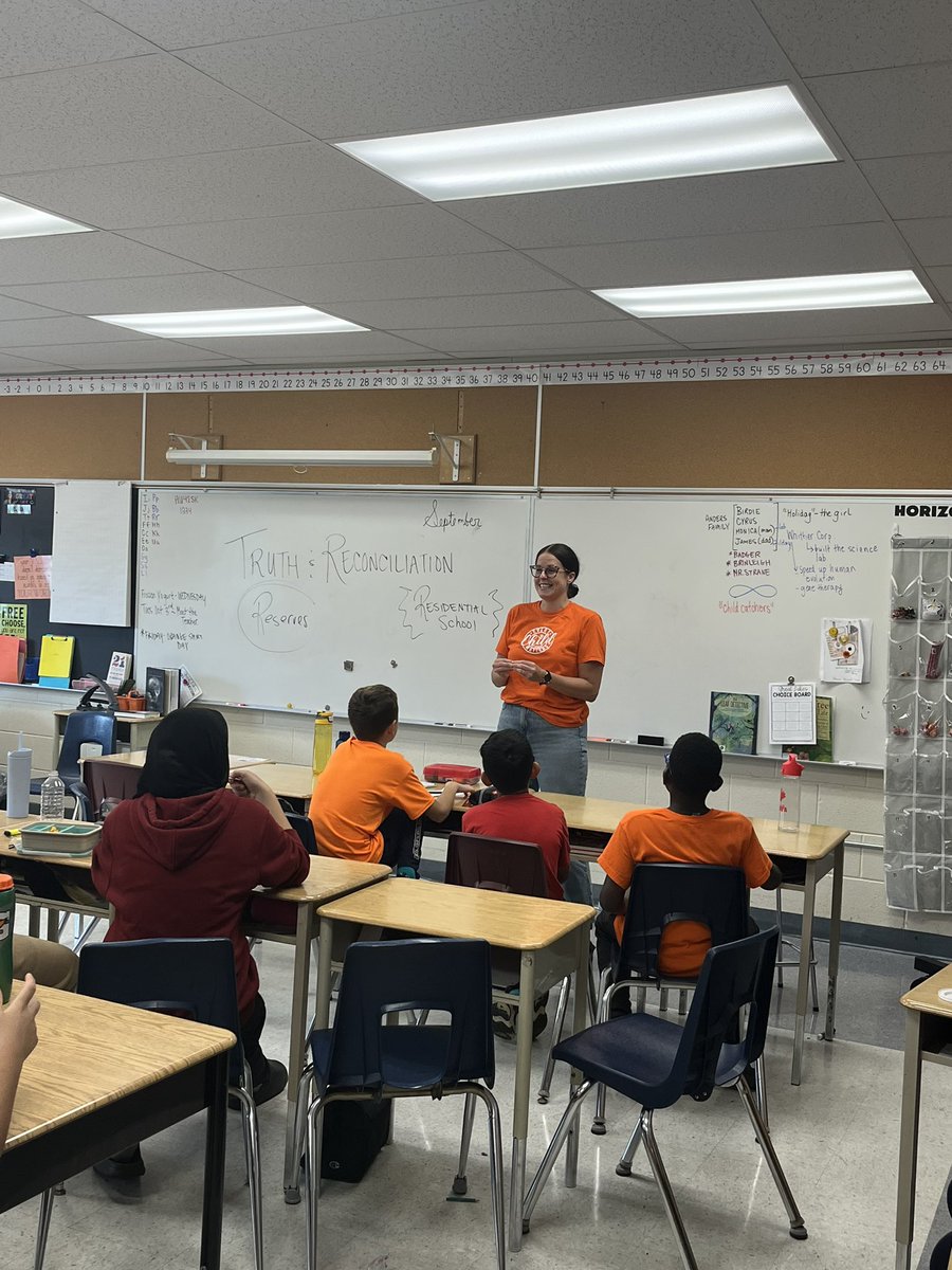JAMMustangs's tweet photo. We wear #OrangeShirts to honor and remember the Indigenous children who were sent to residential schools. Let's stand together for reconciliation, education, and healing. 🧡 #EveryChildMatters https://t.co/qmiVRTWp3u