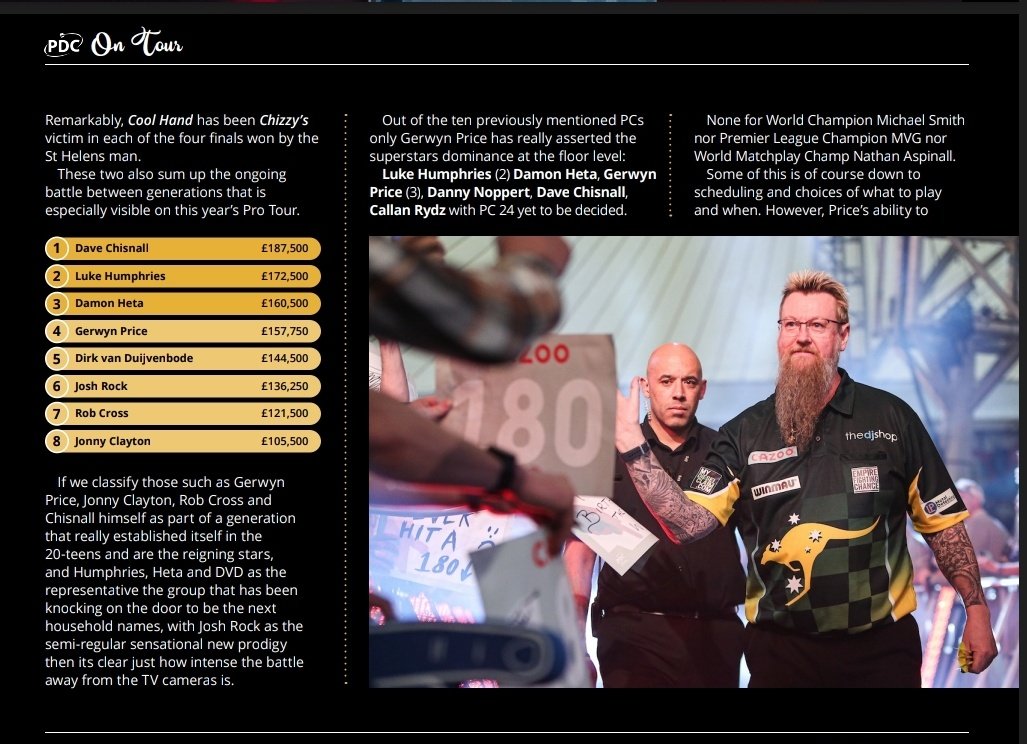 🔵🟡 | Darts World Extra 12: OUT NOW! 👀 🚌 ON TOUR 📰 The Generation Game These sections look at the off camera. With Gary Amderson's win yesterday this piece is even more timely. #TheOfficialVoiceOfDarts 🆓 bit.ly/3tcDqLX