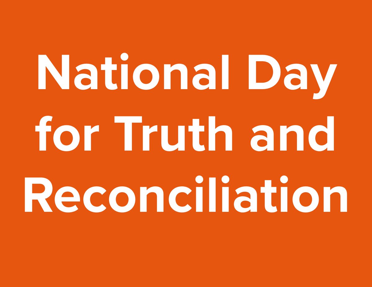 DemasduitRM's tweet photo. Today is #NationalDayForTruthAndReconciliation. To help raise awareness about the residential school systems and their impact on Indigenous communities, the staff at the Demasduit Regional Museum are wearing orange today. https://t.co/k1ylyoYIan