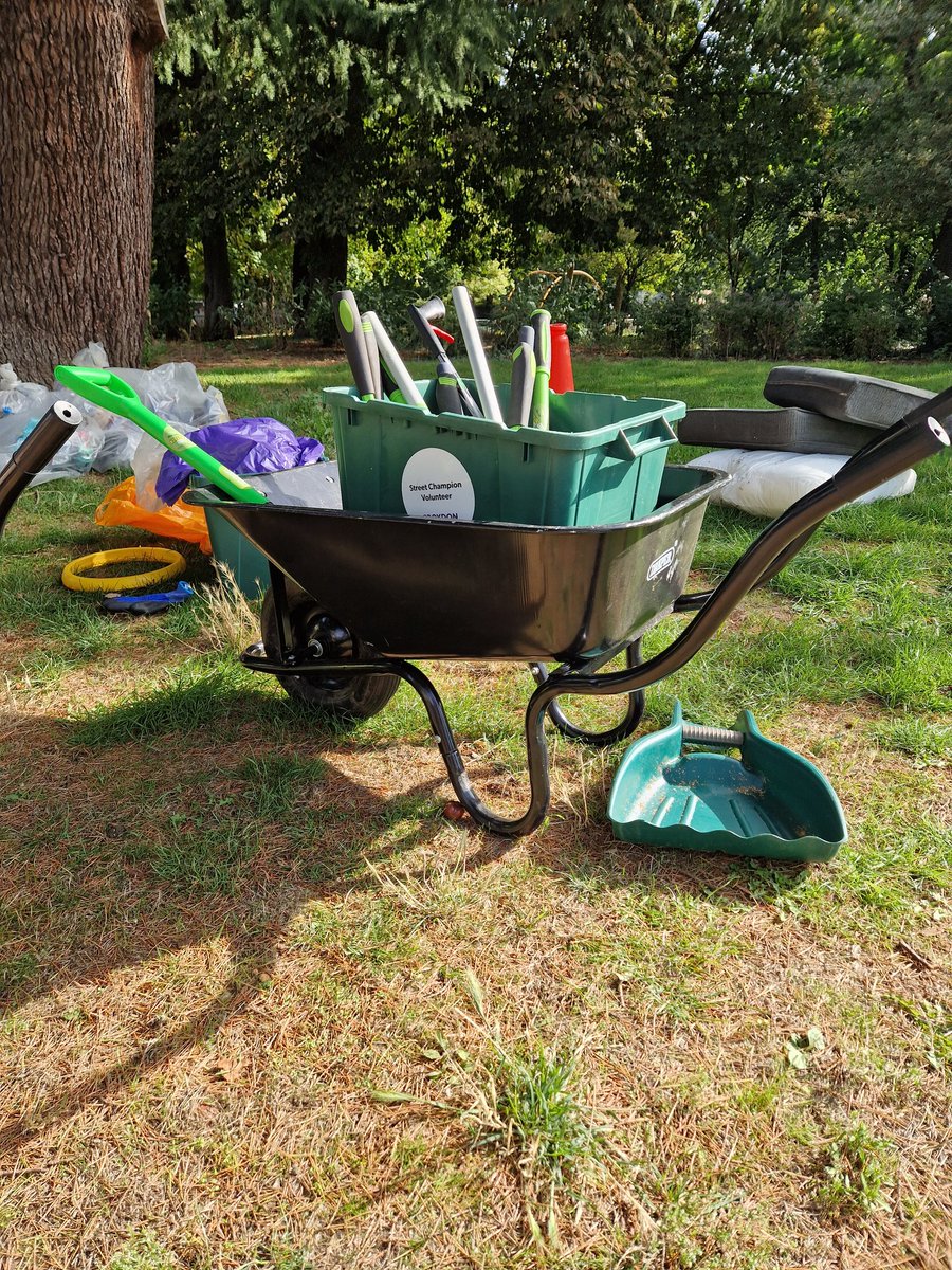 Another productive morning with the Friends of Haling Grove and <a href="/CllrDani_Denton/">Danielle</a> restoring the overgrown flower beds with the help of Mr Toad