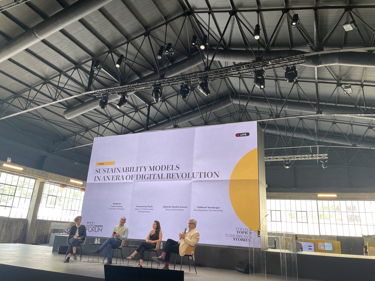 Great to hear from many small nonprofit newsrooms flourishing around the world during #IMEdD’s International Journalism Forum in Greece