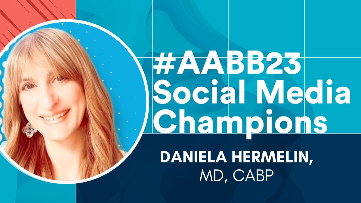 AABB's tweet photo. Meet the social media champions! 👋
Today, we spoke with Daniela Hermelin, MD, CABP, chief medical officer at @ImpactLifeBlood and assistant professor of pathology at @sluson.
Read her Q&A and join the conversation using the #AABB23 hashtag: https://t.co/SwKf3FjyqC https://t.co/x7Tq6wBI2e