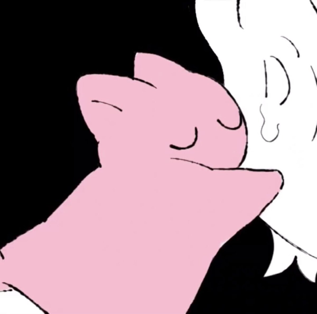 Don't cry. Kitty hug！