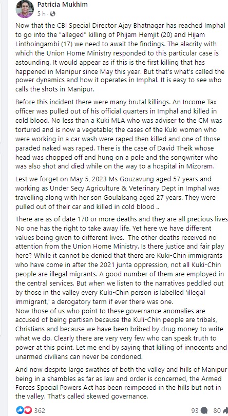 DrLamtinthangHk's tweet photo. The writing on the wall is crystal clear: a clear line is drawn between the two warring communities;     the reason best known to @NBirenSingh, @AmitShah, @narendramodi and #BJP4IND.

@rashtrapatibhvn @INCIndia @RahulGandhi @Jduonline @AITCofficial @arivalayam @hrw @thewire_in @the_hindu @meipat