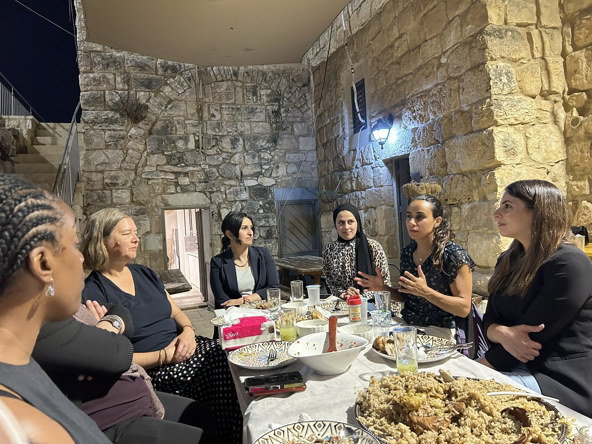 MartinDaltry's tweet photo. Visiting historic Kufr ‘Aqab with UK MPs @KateOsamor @PutneyFleur &amp; @StephenMorganMP @Caabu to see restoration &amp; revitalisation for the community by @RiwaqPalestine with @DaliaAssoc, Visual Arts Forum, @SerajLibrary et al supported by @BritishCouncil @DCMS #CulturalProtectionFund https://t.co/rVFCayw7dJ