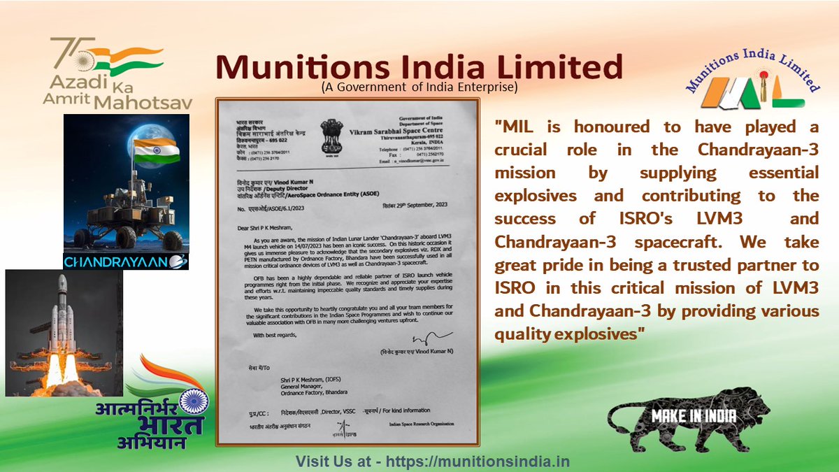 Munitions India Limited (MIL) (@indiamunitions) on Twitter photo 
