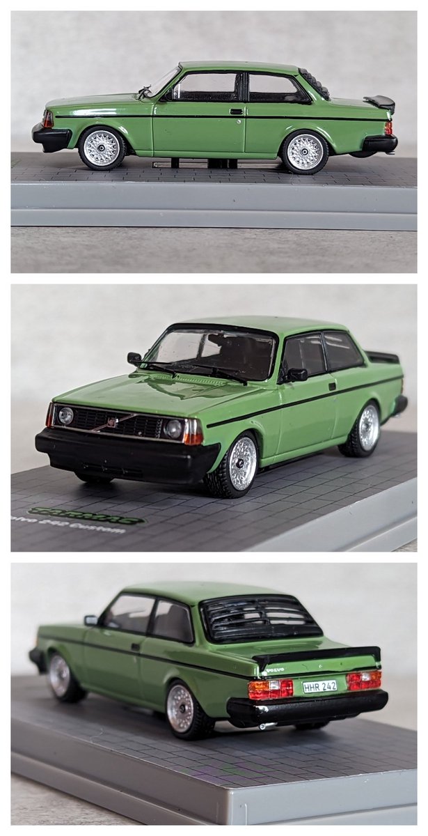 marcus_t_ward's tweet photo. Part 1 (of.. 🤷🏻‍♂️🤷🏻‍♂️😂) 
#SetItFreeSaturday
#SwedishSaturday 

#Diecast #TarmacWorks

Volvo 242 Custom
Shown alongside a #HotWheels premium Volvo 142 https://t.co/gxALPQGWSa