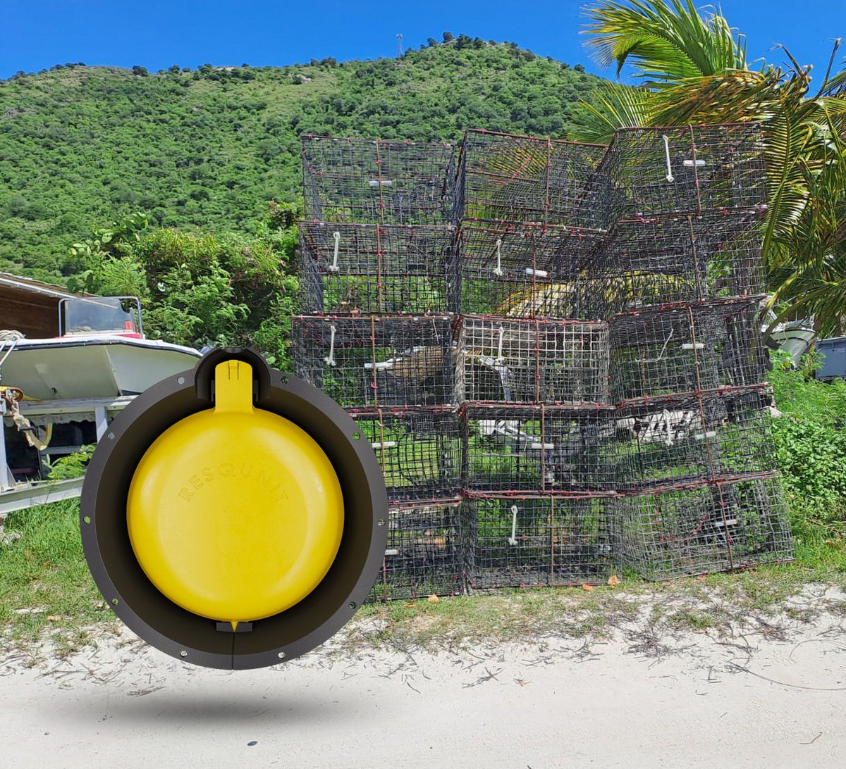RESQUNIT Recognized by the UK government. Our technology, aimed at preventing gear loss &amp; ghost fishing, is now part of a pivotal project in the Virgin Islands. 🌍🌊  #innovation #resqunit #projects #BVI #ghostfishing #CANARI #DOAF #CNFO #Caribbean
