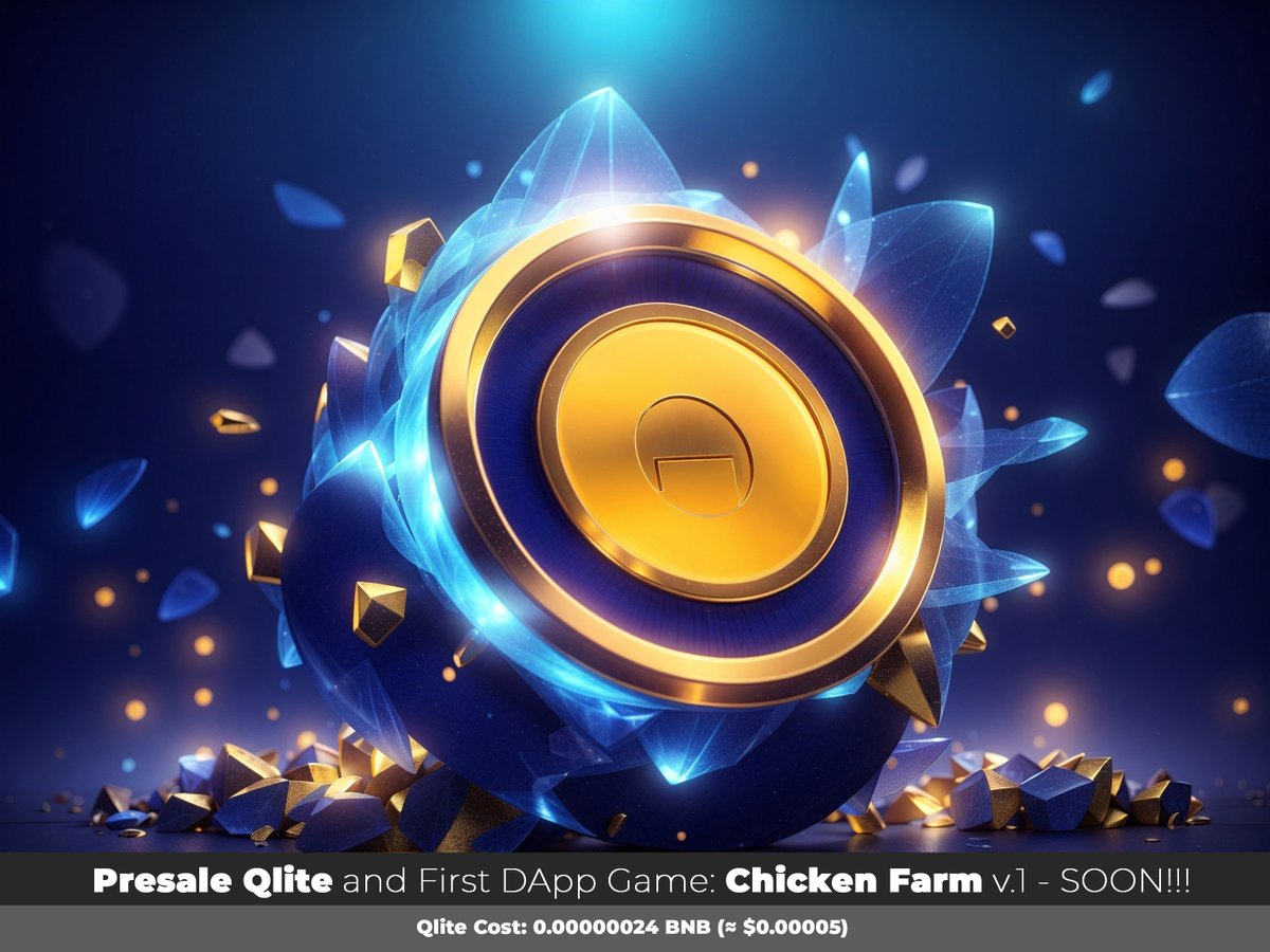 QliteToken's tweet image. 👉 qlitetoken.com 

#Qlite #QL #PlaytoEarn #P2E #Crypto #gaming #cryptocurrency #presale #Bitcoin #Ether #BNB #100xGems