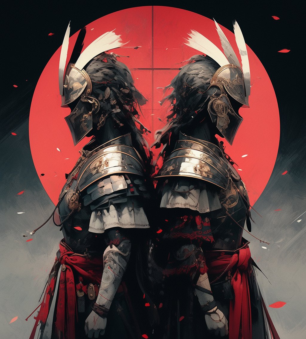 The twin Blades!

#midjourneyart #digitalart #samuraiart