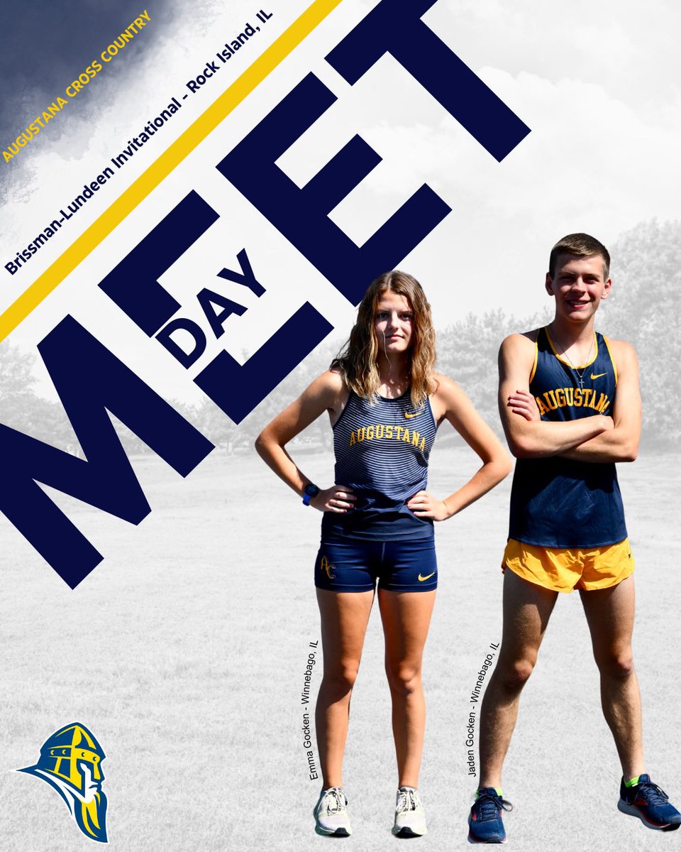 AugieTFXC's tweet photo. Emma Gocken, Jaden Gocken, and the rest of the Vikings are ready to race at the the Brissman-Lundeen Invitational - the first home meet of the season!
π Saukie Golf Course, Rock Island, IL
β±οΈ 12:00 P.M. menβs race
β±οΈ 12:45 P.M. womenβs race
#ACTFXC #HomeMeet #RaceDay https://t.co/vKIALYFJef