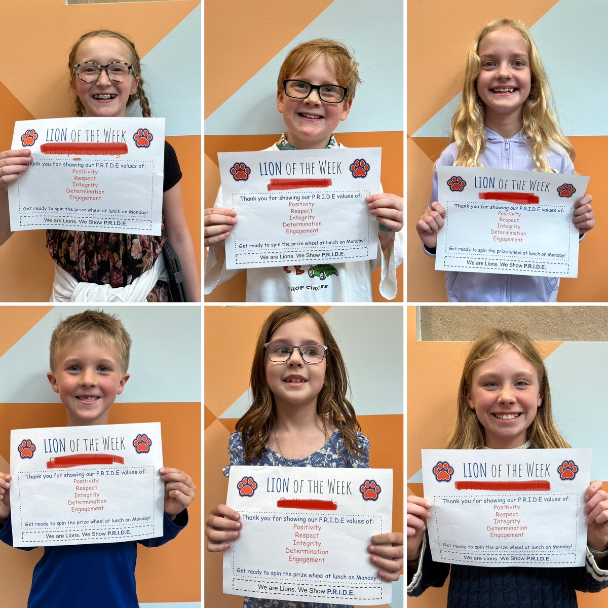 Lions of the Week!  🦁💙🧡#WeAreLincolnD205
#weared205