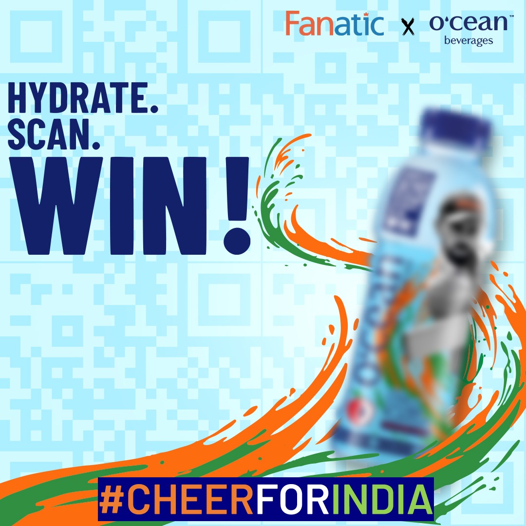 OceanBeverages's tweet photo. O’cean Beverages & Fanatic Sports have come together for team India!🎉 In the spirit of cheering on, we have got an exciting new launch with loads of gift hampers waiting for you🎁
Stay Tuned and follow @OceanBeverages and @the_official_fanatic
#Oceanbeverages #WinAChance https://t.co/4E4DkYziFO