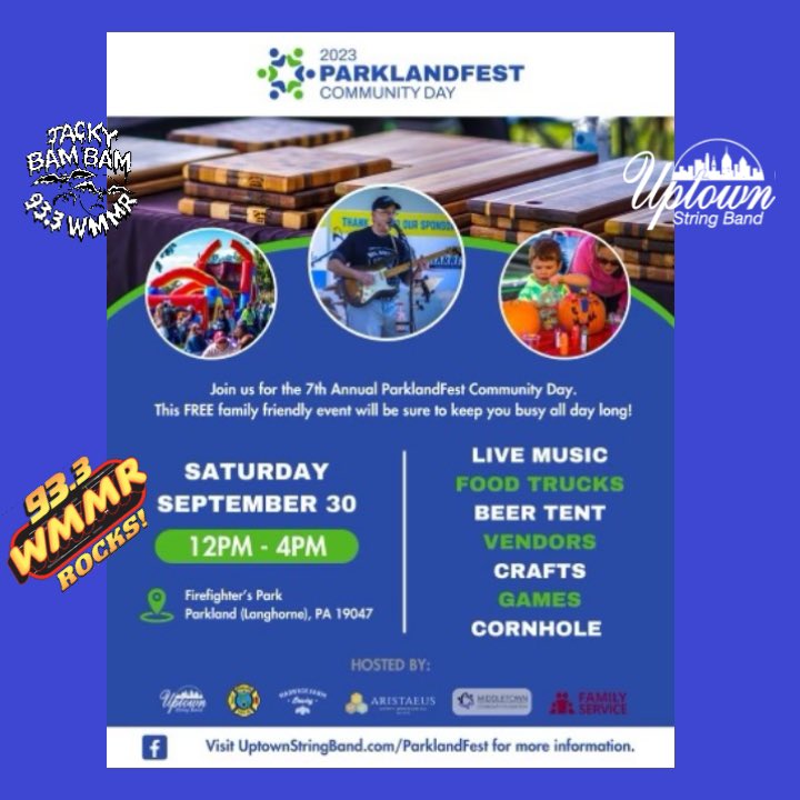 jackybambam933's tweet photo. TODAY!! So Happy to be part of The Annual Parkland Fest Community Day at Firefighters Park in Langhorne Pa… Please join me and bring the family for free fun 1-3p!!! 
@933WMMR  @BeasleyMedia @UptownMummers @ParklandFireCo https://t.co/hEU8gEK1GM