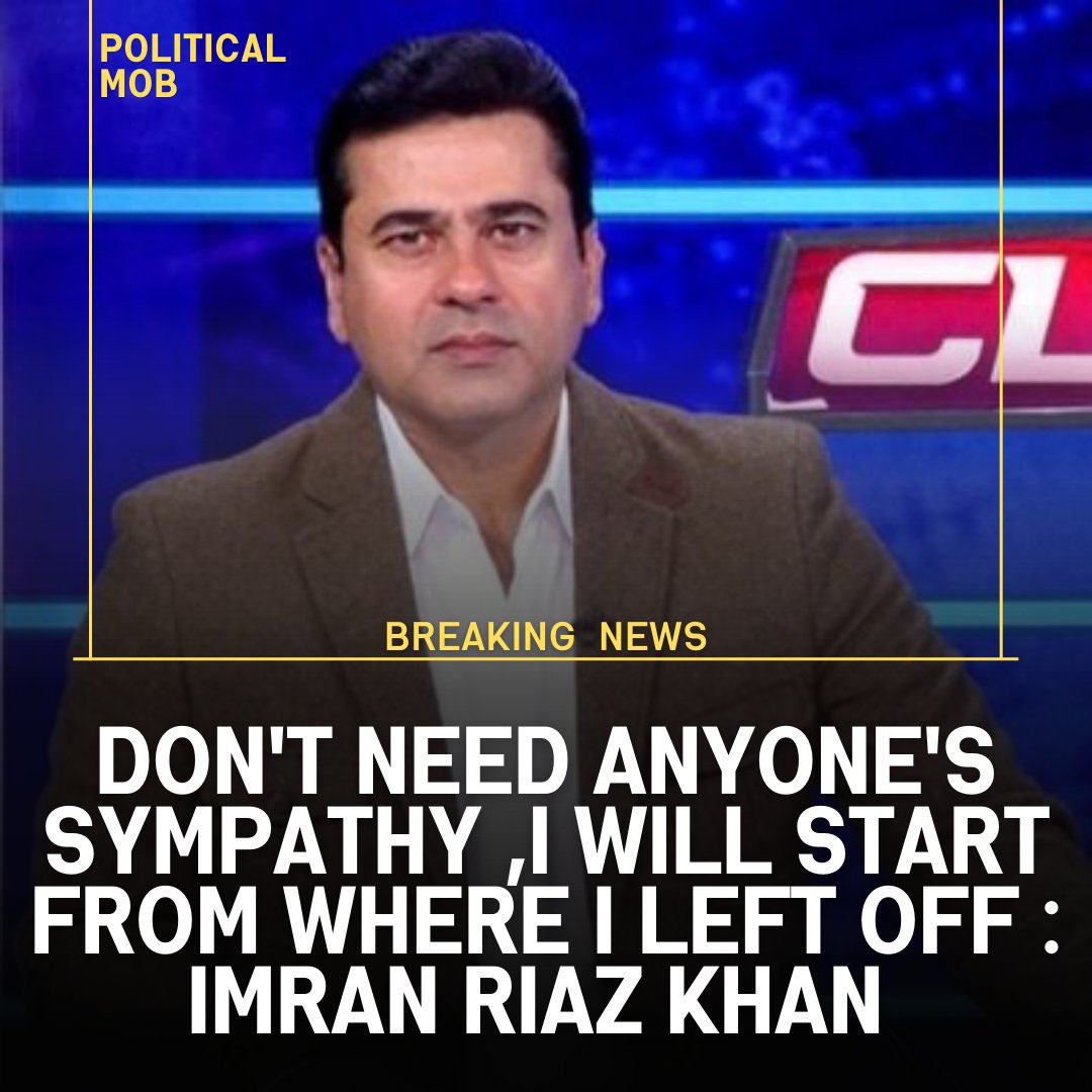 Don't need anyone's sympathy ,I will start from where I left off!
#ImranRiazKhan
#ImranRiazKhanIsBack

 #بےگناہ_قيدی_نمبر_943