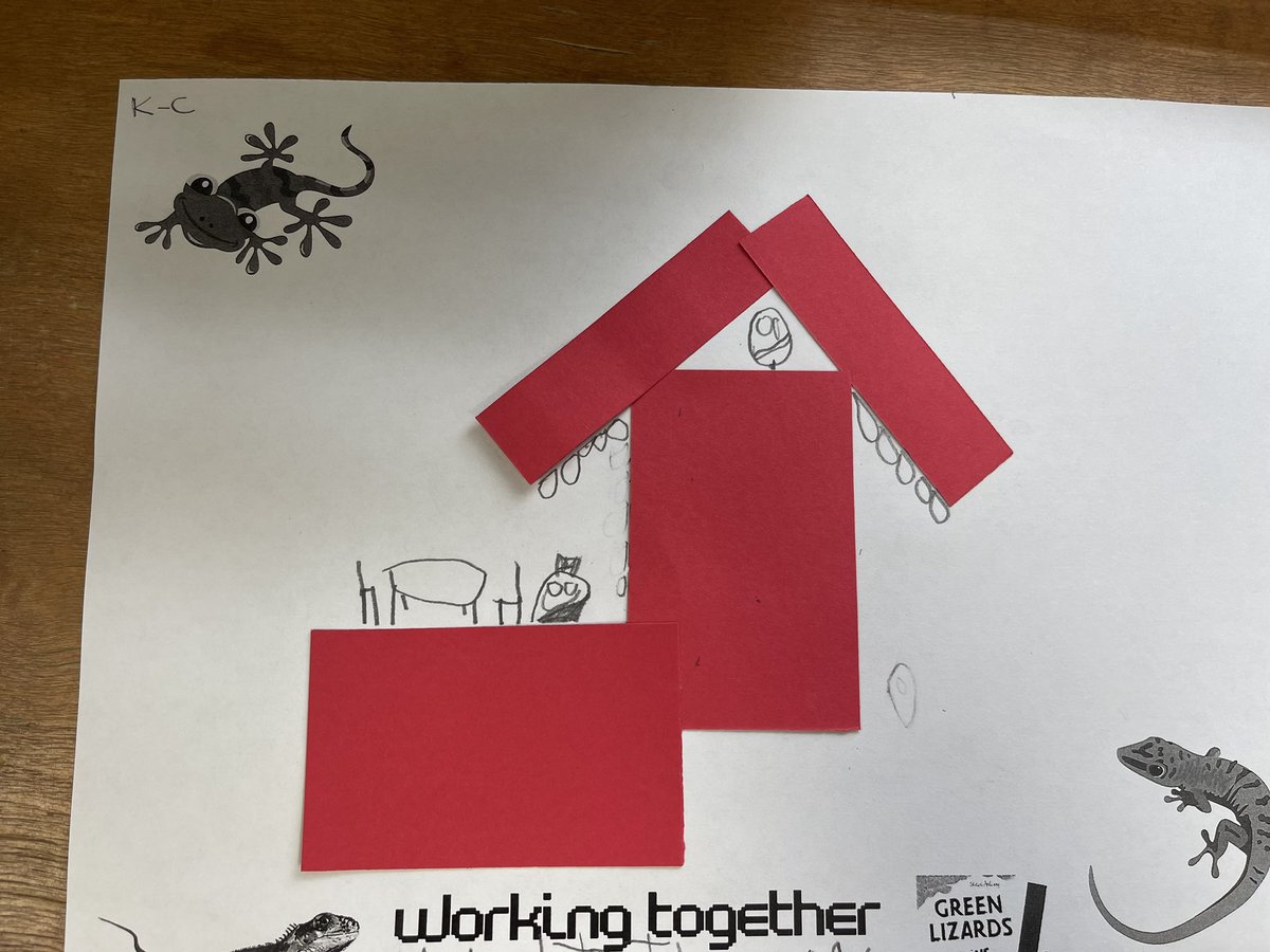 MrsSpatzek's tweet photo. Students used their creativity and learned about working together (and how to use a glue stick) with this fun book extension. #cplearns #kindergarten https://t.co/IPPruKoi6y
