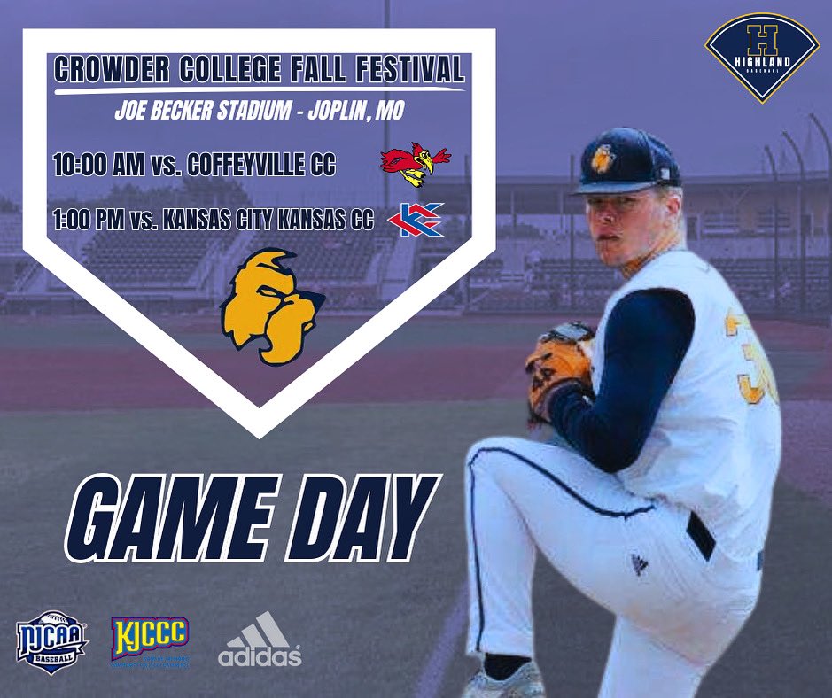 HCCscottieBSB's tweet photo. Game Day! 

Scottie Baseball heads south to Joplin, MO to compete in the Crowder College Fall Festival at beautiful Joe Becker Stadium! 

Game Times:
10:00am vs. @redravensBB 
1:00pm vs. @KCKbaseball 

#CTN | FAMILY | #ScottieNation https://t.co/QXJXEE1xeu