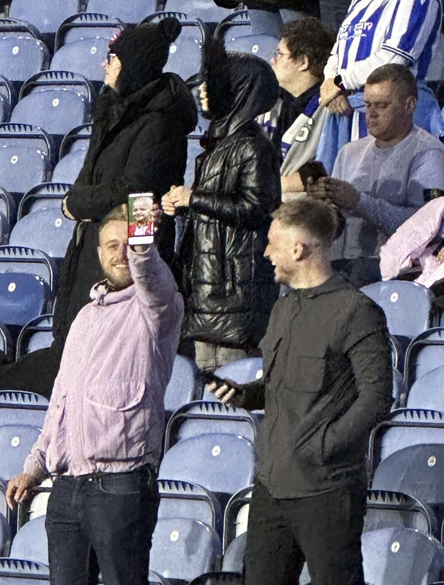 Two Sheffield Wednesday fans after they played Sunderland last night… Ban them for life.