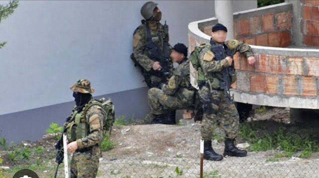 10.05.2015 #Macedonia. 40 Kosovar terrorists, with heavy weapons, attacked Macedonia killing 8 police officers. Group was captured and jailed. No any word of condeming these terrorist attacks from EU or NATO. No any sanctions on their puppet Kosovo. Not a word