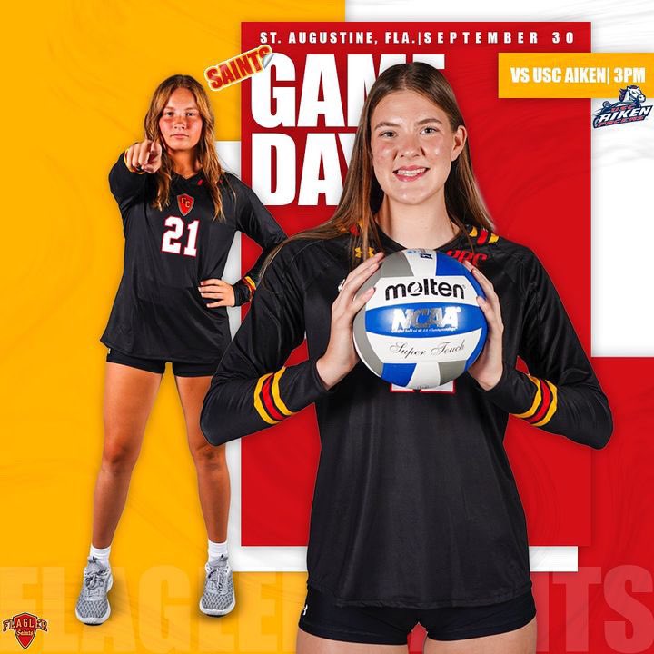 It’s Game Day! Who’s excited?🦁

📍Flagler Gym
⏰ 3 p.m.
🆚 USC Aiken
📊 flaglerathletics.com/sidearmstats/w…
📺 pbcsportsnetwork.com/flagler/

#GoSaints