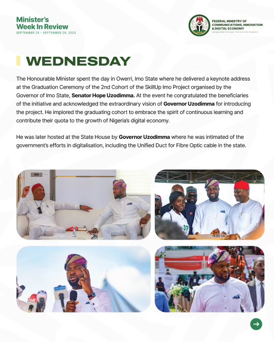bosuntijani's tweet photo. The week in review is here again with highlights of what we got up to. Enjoy reading and do remember to lookout for the release of our Strategic Blueprint on Monday, October 2nd 1 / 2. #NigerianExcellence https://t.co/ywWer9aJAd
