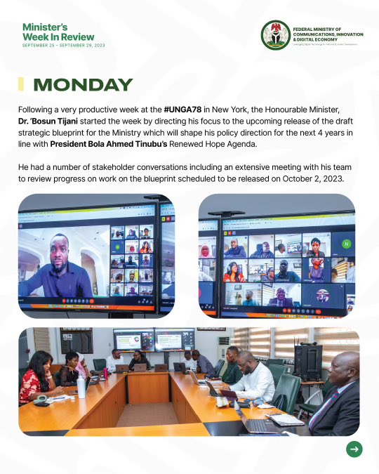 bosuntijani's tweet photo. The week in review is here again with highlights of what we got up to. Enjoy reading and do remember to lookout for the release of our Strategic Blueprint on Monday, October 2nd 1 / 2. #NigerianExcellence https://t.co/ywWer9aJAd