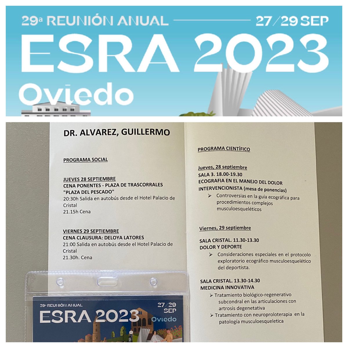 👉🏻Es ya una realidad! Reuniones como esta demuestran que la imagen y las terapias han hecho difuminarse las fronteras entre las especialidades: Anestesistas, Radiólogos,Traumatólogos, rehabilitadores, médicos del deporte,…Cabe ahora generar consensos en el manejo global.✅
