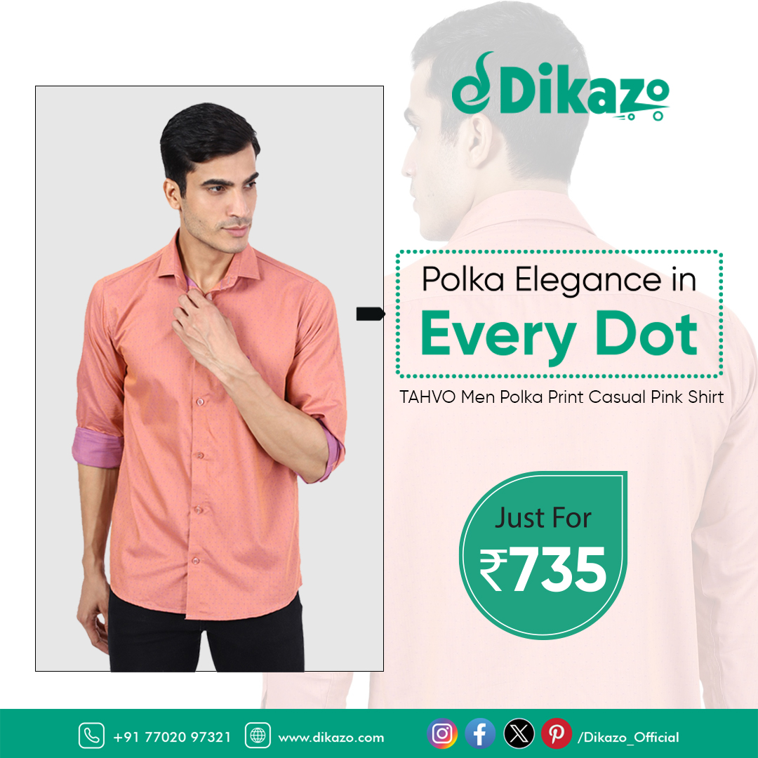 TAHVO Men Polka Print Casual Pink Shirt !Looking for a shirt that's both stylish and comfortable? Look no further than the TAHVO Men Polka Print Casual Pink Shirt! grab the offer now #TAHVO #polkadotshirt #casualshirt #pinkhirt #menswear #menshirt
visit- dikazo.com/product/tahvo-…