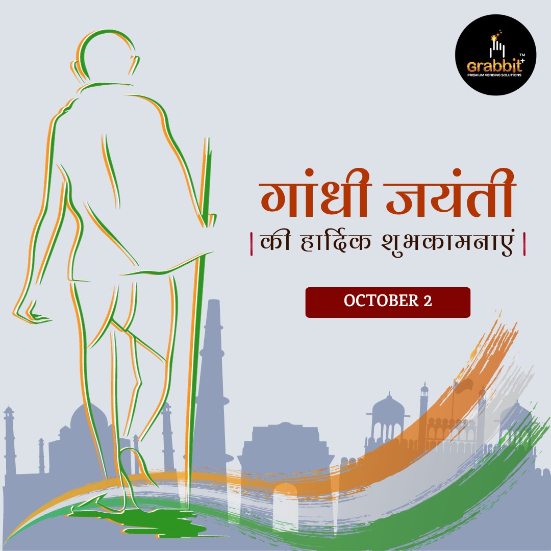 GrabbitIndia's tweet photo. Let's honour the man who guided us towards gaining our freedom and continuously inspired our nation. Happy Gandhi Jayanti! 🕊️

.

.

.

#GandhiJayanti #2ndOctober https://t.co/2CmrCkzS9X