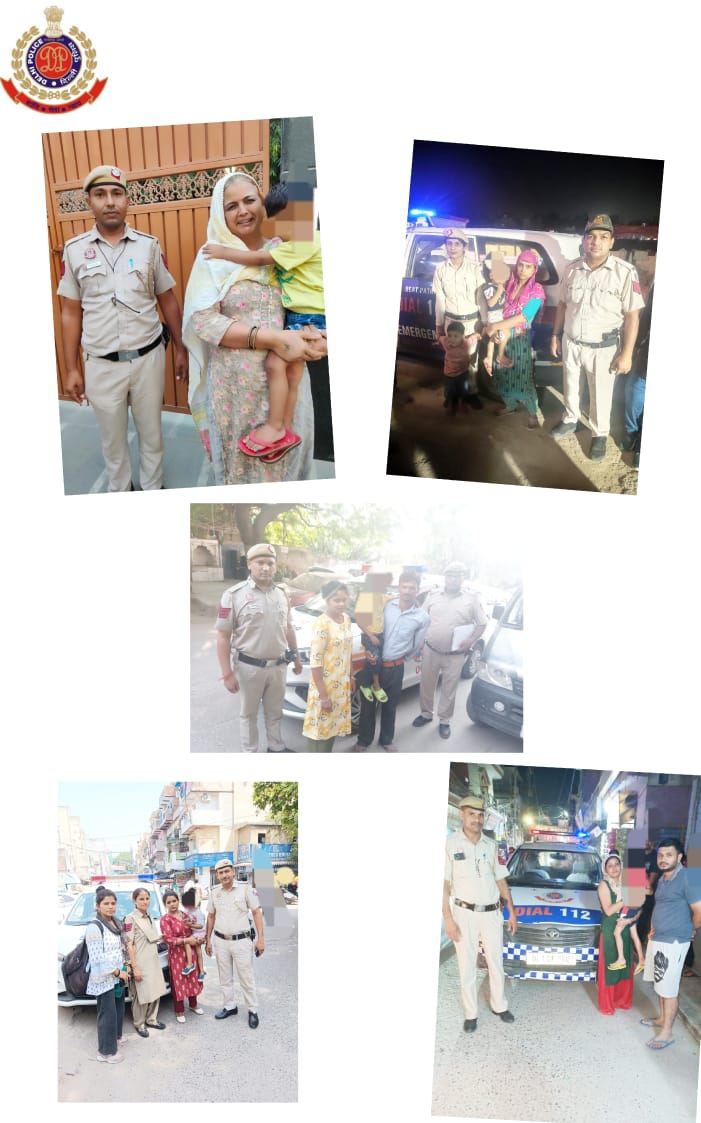 DCPPCRDELHI's tweet photo. #Delhi #Police #PCR personnel reunited five missing children with their families. Not only brought smile to the families back but averted probable mishaps also.
#OperationMilap
#DPUpdates
#PCRUpdates
@DelhiPolice 
@CPDelhi https://t.co/33Yo7aHcjp