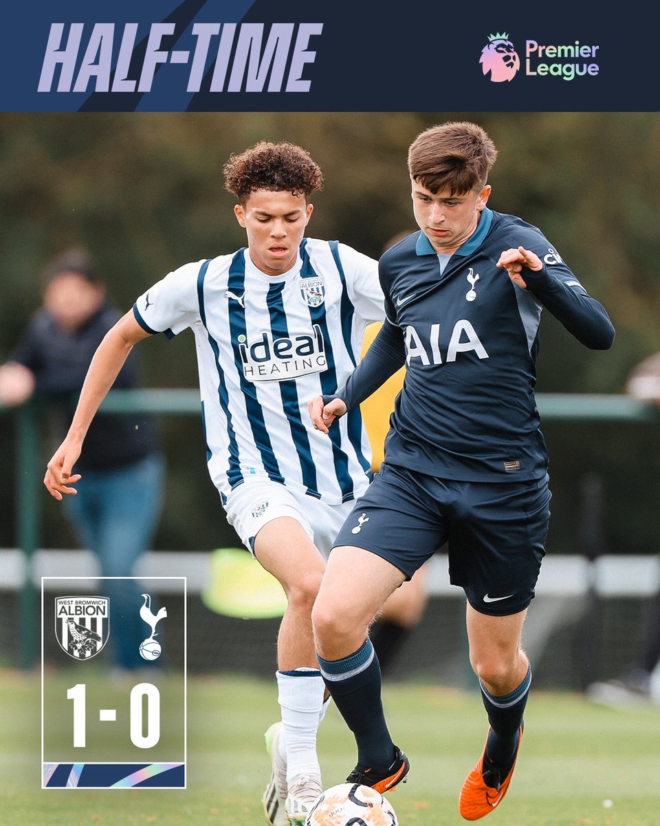 SpursOfficial's tweet photo. Our U18s are behind at the break, trailing to Adriel Walker's penalty β±οΈ
#WBATOT // 1-0 https://t.co/b8U3GlkIQQ