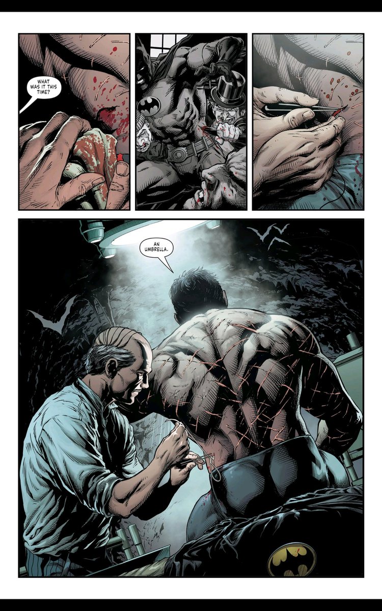 verflucht's tweet photo. Time for some more reading. Let's try 3 Jokers. #dccomics #dc @awkwardgeek @Kimota1977 @KingPunnisha365 @tonytouch_28 @theobtainedmage @TheDude622 #dcui Whenever I see images of healed wounds on Batman's body, I keep imagining what impact that has on his romantic life. https://t.co/TL9QhwycZz