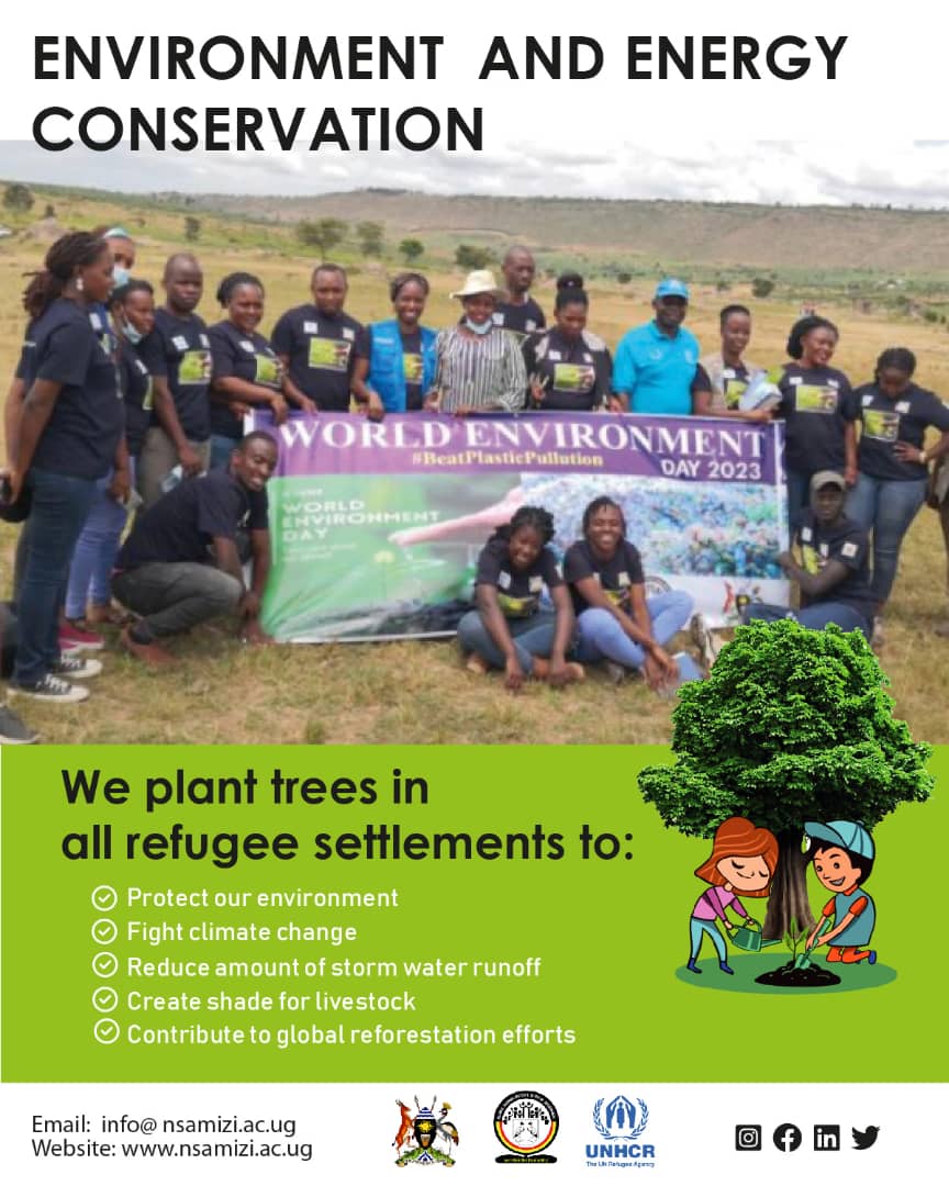 Environmental Conservation is a shared responsibility.
<a href="/onetreeplanted/">One Tree Planted</a> <a href="/UNHCRuganda/">UNHCR Uganda</a>