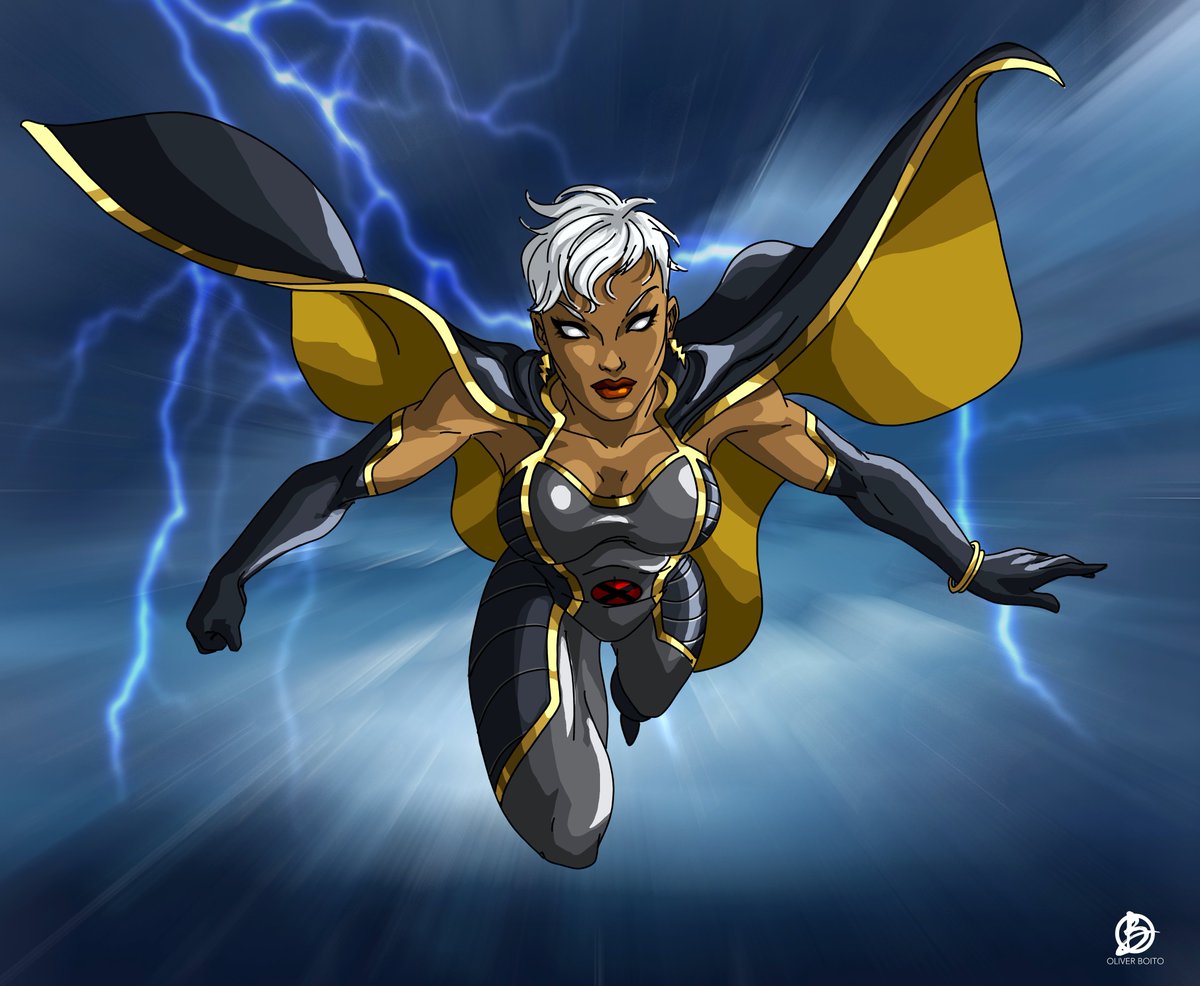 A Saturday morning spent drawing Storm is a pretty good Saturday morning

#storm #xmen #digitalillustration #noaiart