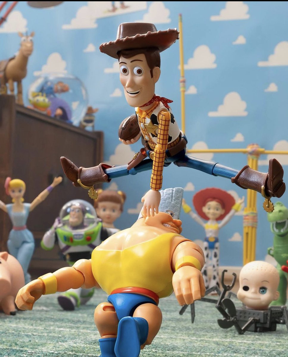 DaveKluge's tweet photo. These promo shots for the NFL Toy Story broadcast are actually awesome. https://t.co/vhwEocr40u