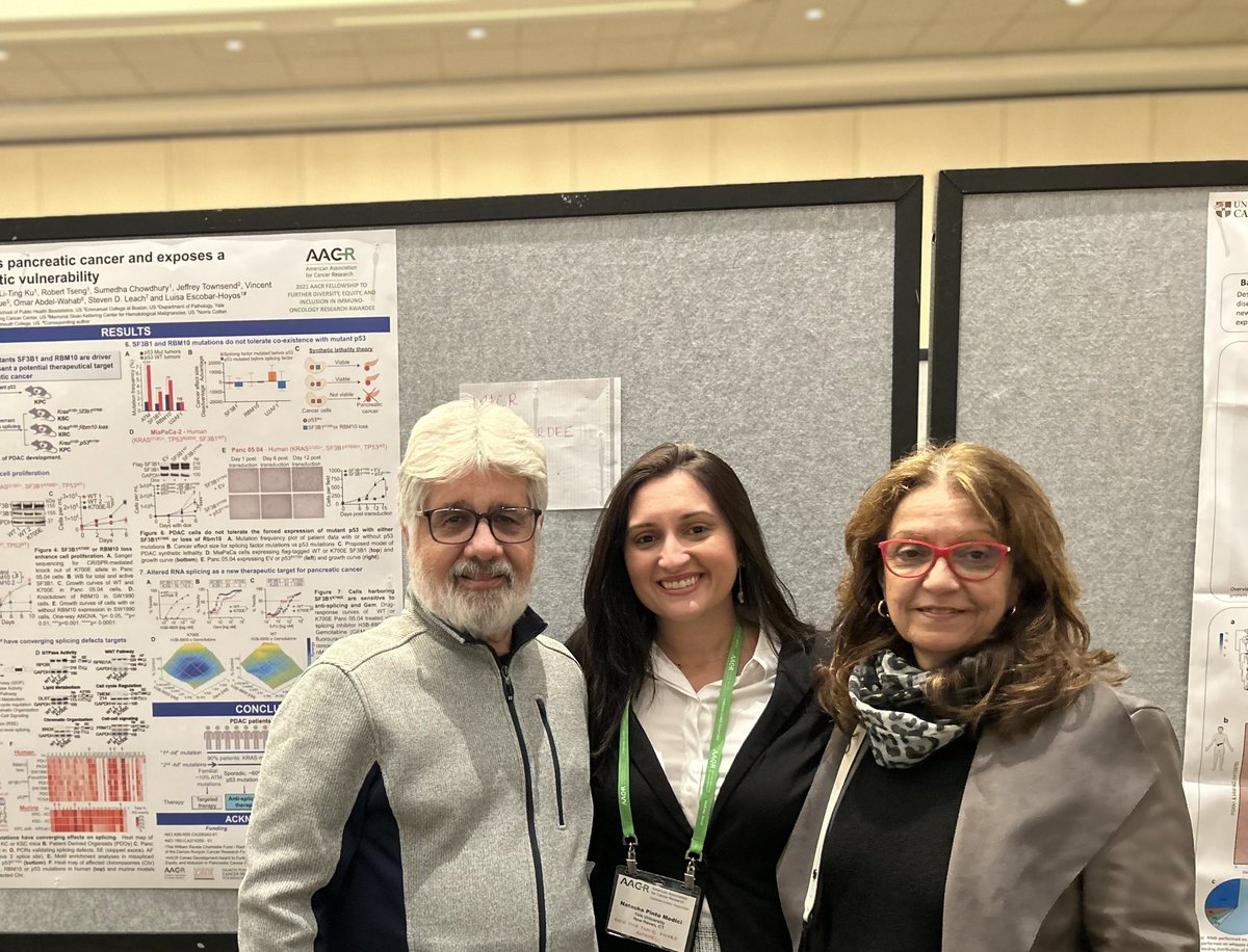 Natasha Medici (@nanamedici) on Twitter photo Poster presentation at #AACRPan23 with my great colleague, friend and co-author <a href="/dimartzs/">Diana Martínez-Saucedo</a>, my mentor <a href="/Escobar_Lab/">Escobar-Hoyos Lab</a> and my life mentors - my dear parents ❤️ what a great event! <a href="/YaleCancer/">Yale Cancer Center</a> Poster presentation at #AACRPan23 with my great colleague, friend and co-author <a href="/dimartzs/">Diana Martínez-Saucedo</a>, my mentor <a href="/Escobar_Lab/">Escobar-Hoyos Lab</a> and my life mentors - my dear parents ❤️ what a great event! <a href="/YaleCancer/">Yale Cancer Center</a>