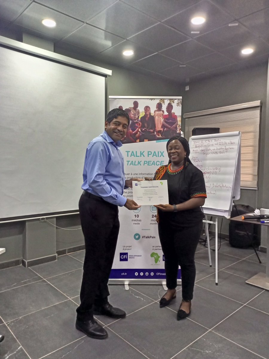 #Csr #ConflictSensitiveReporting Ending a 6 day training on Conflict Sensitive Reporting organized by @AdisiCameroon &amp; #CFI within the framework of its #TalkPeace project in Cameroon