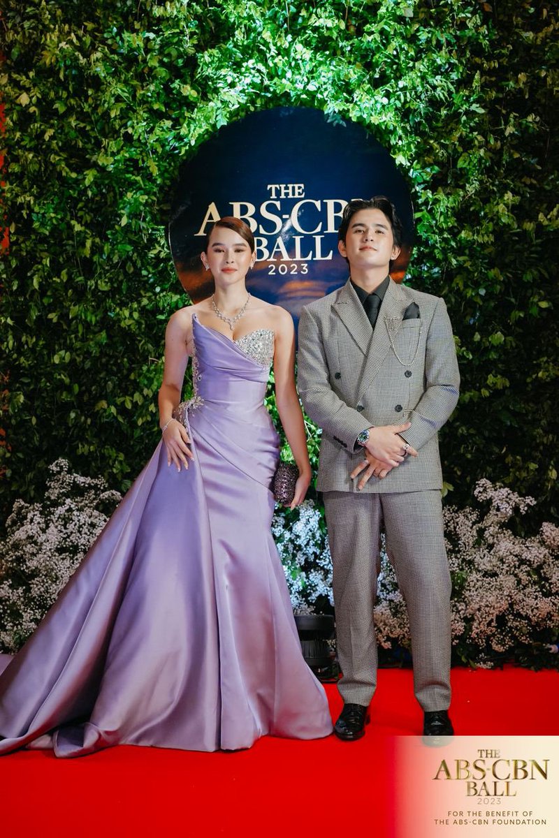 ABSCBNpr's tweet photo. Siblings Analain Salvador and Ashton Salvador attend the #ABSCBNBall2023 https://t.co/6xLsVJmOYY